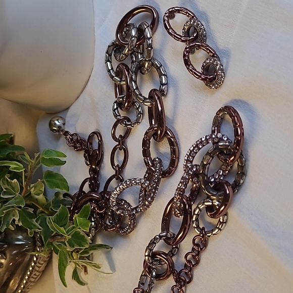 Brighton Pebbled Pave Necklace, Bracelet & Earrings Bundle - Picture 15 of 15